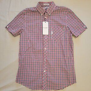 BEN SHERMAN - SIGNATURE HOUSE CHECK - SHORT-SLEEVE SHIRT - RED/BLUE